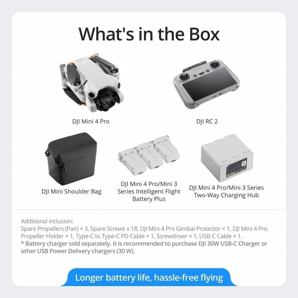DJI Mini 4 Pro Fly More Combo Plus (DJI RC 2) (Refurbished)