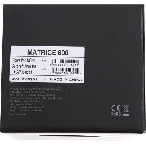 MATRICE 600-PART27-Aircraft Arm Kit CW, Black