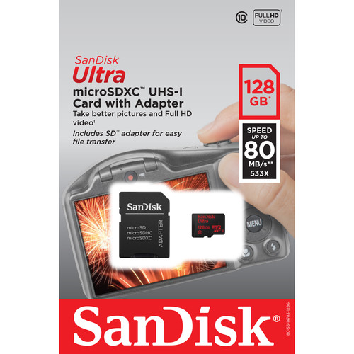 SanDisk micro sd Ultra 128GB A1 100/667