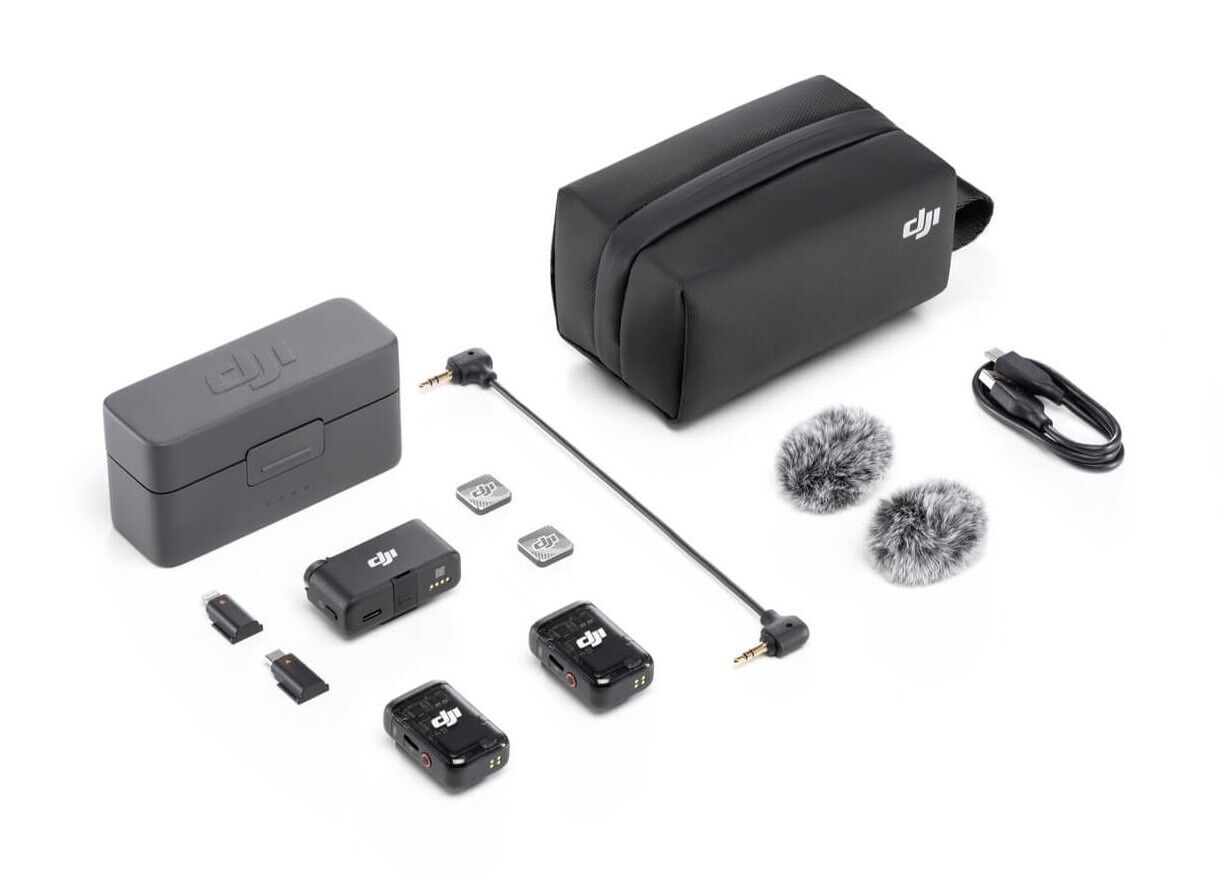 DJI Mic 2 (2 TX + 1 RX + Charging Case)（FCC）