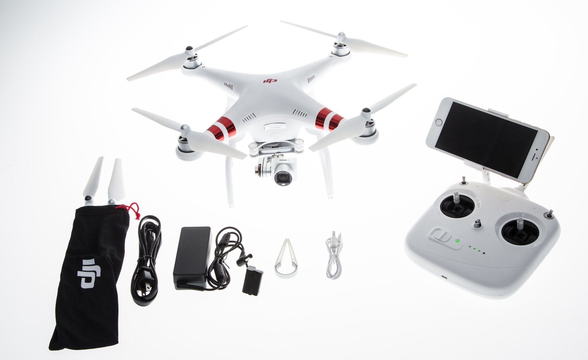 DJI ドローン PHANTOM3 STANDARD【ジャンク品】 DJI Phantom 3 Standard Drone Quadcopter - Model: W322B [DRONE ONLY