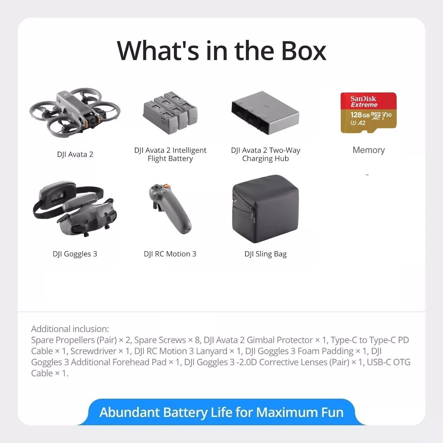 DJI Avata 2 Fly More Combo (Camrise Special Bundle)