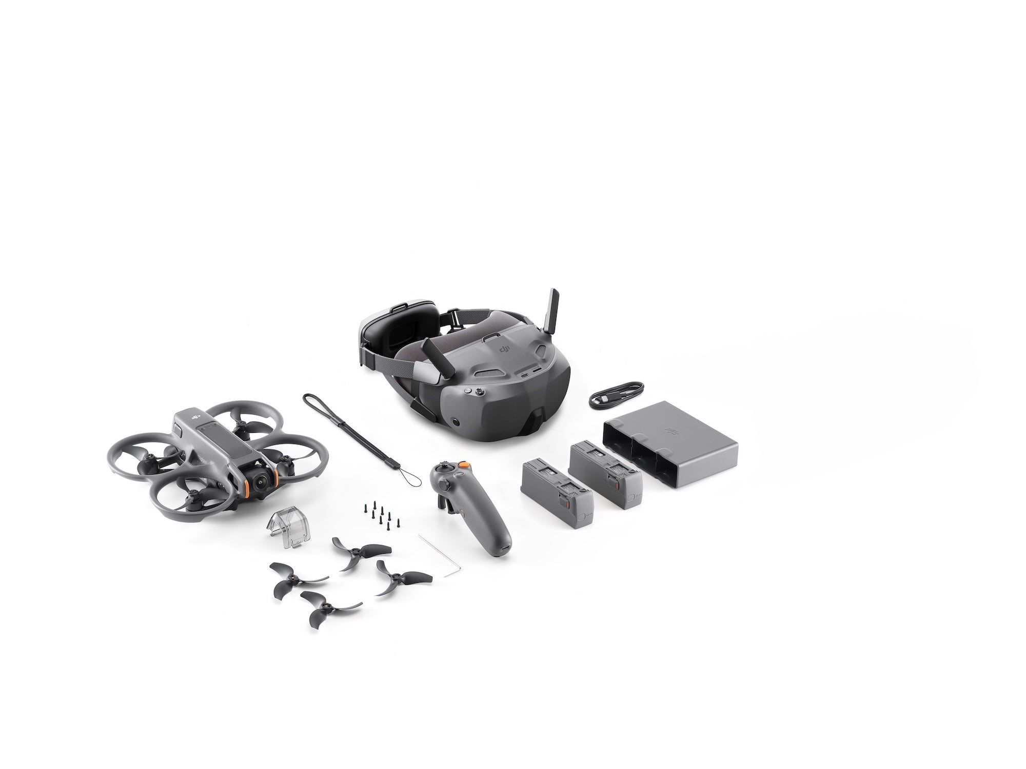 DJI Avata 2 Fly Smart Combo（Three Batteries)(Including 1-Year DJI NYC Care Plan)
