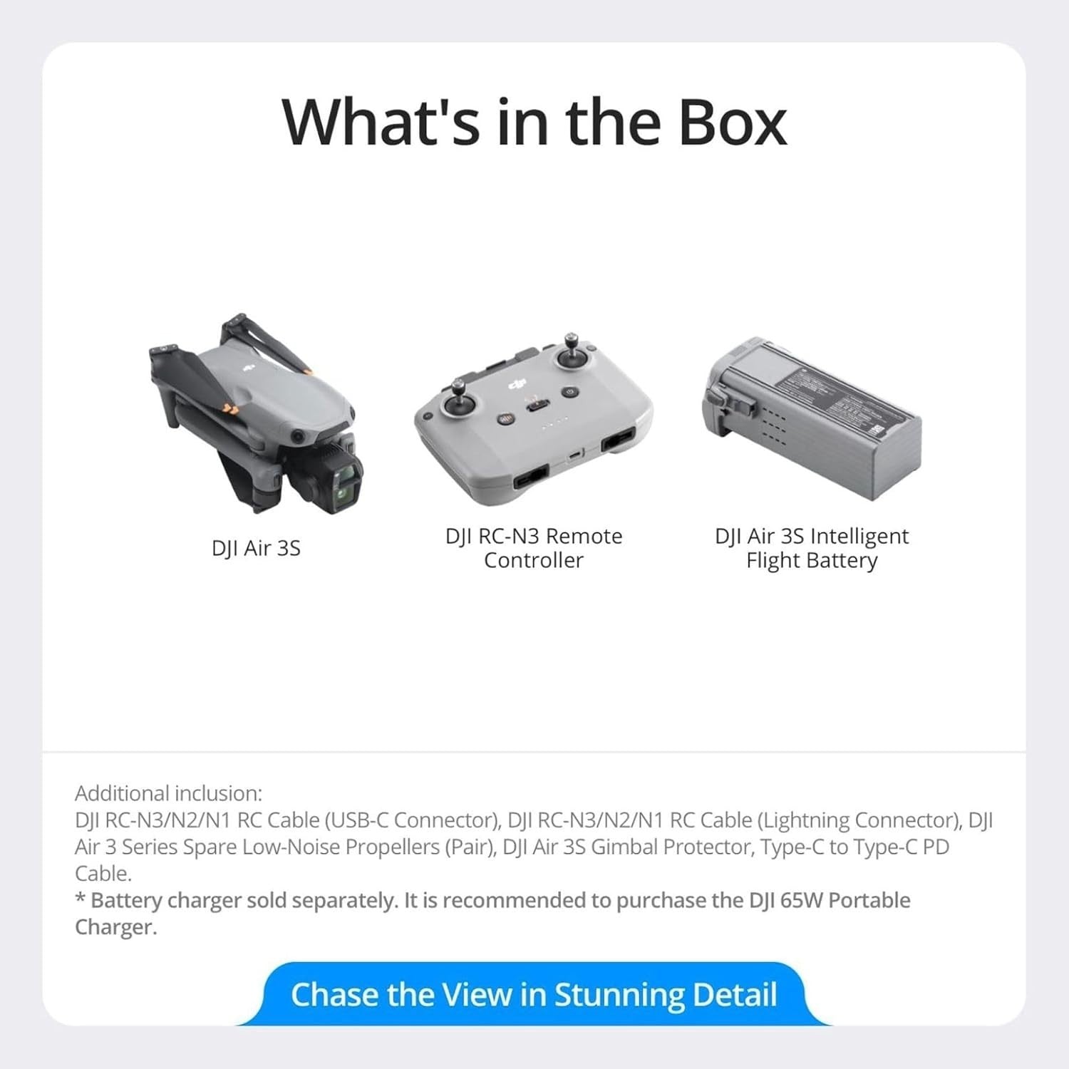 DJI Air 3S (DJI RC-N3) (Refurbished)