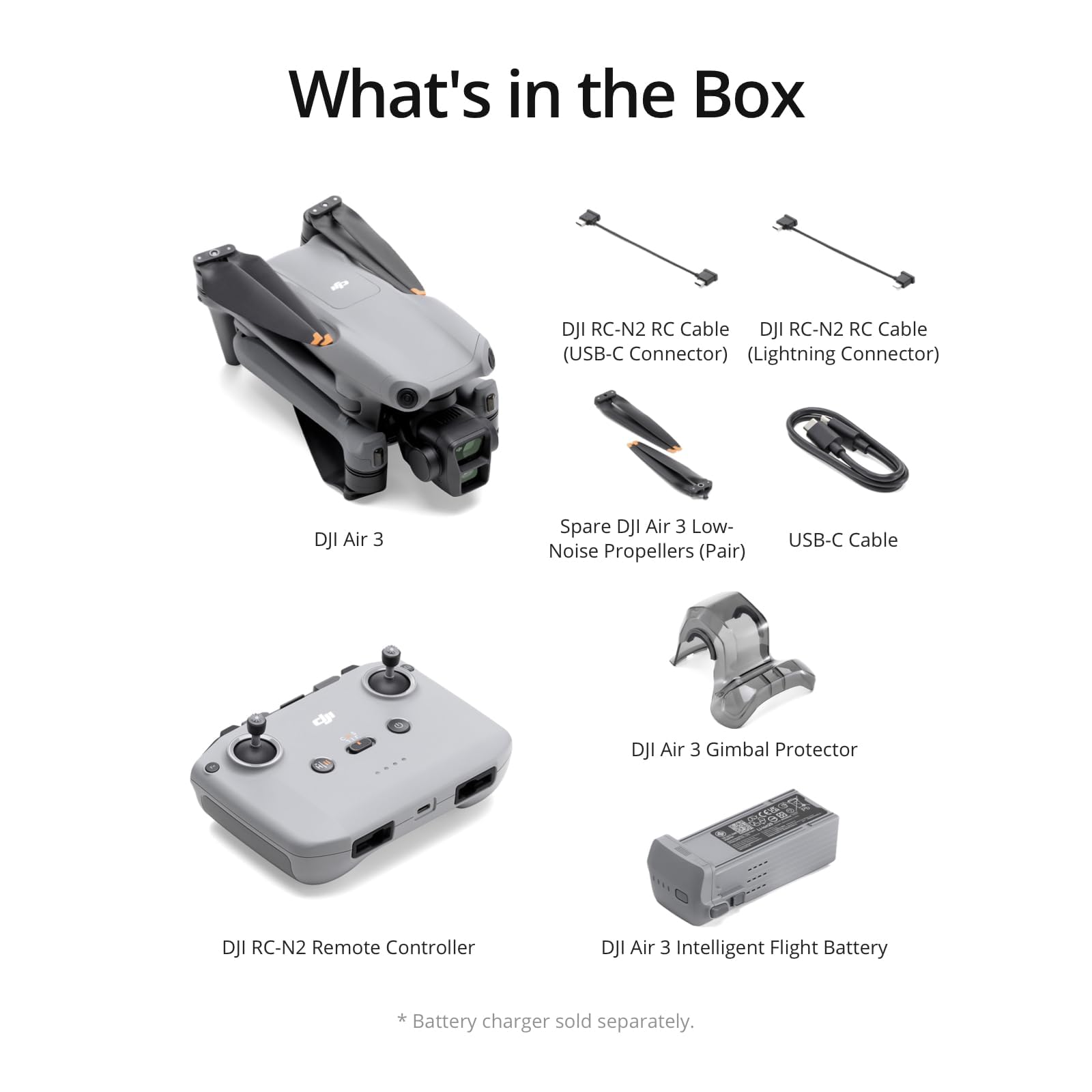 DJI Air 3 (DJI RC-N2) (Refurbished)