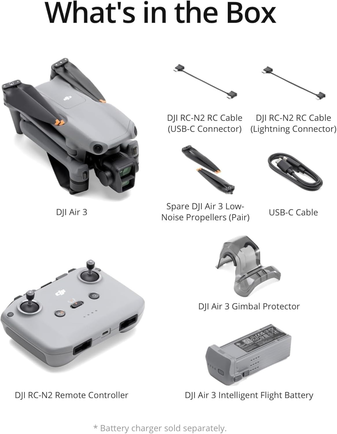 DJI Air 3 (DJI RC-N2) (Refurbished)