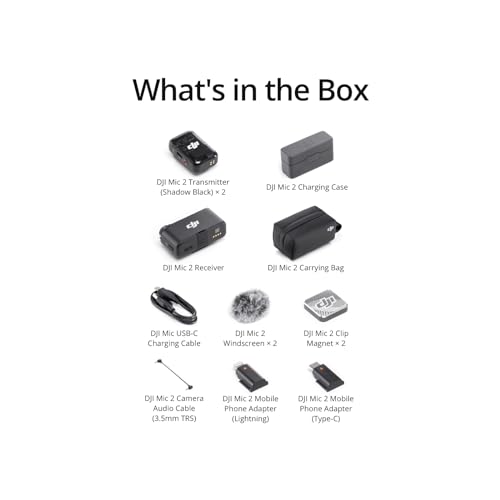 DJI Mic 2 (2 TX + 1 RX + Charging Case) (Refurbished)