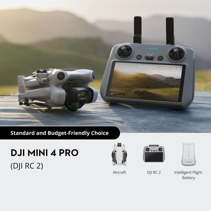 DJI Mini 4 Pro Drone with DJI RC 2 Controller