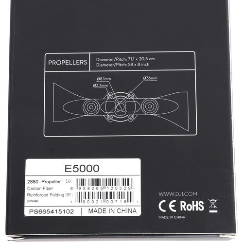 E5000 2880 Carbon Fiber Reinforced Folding Propeller (CW set)